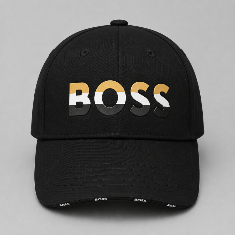 BO_SS Pre_mium Black Baseball Cap for Men | Adjustable Casual Sports Cap | Stylish Unisex Cap