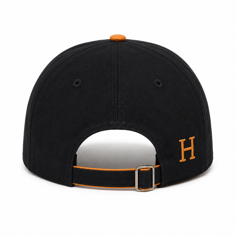Pre_mium Black_Horse Embroidered Baseball Cap for Men | Adjustable Cotton Casual Sports Cap | Unisex