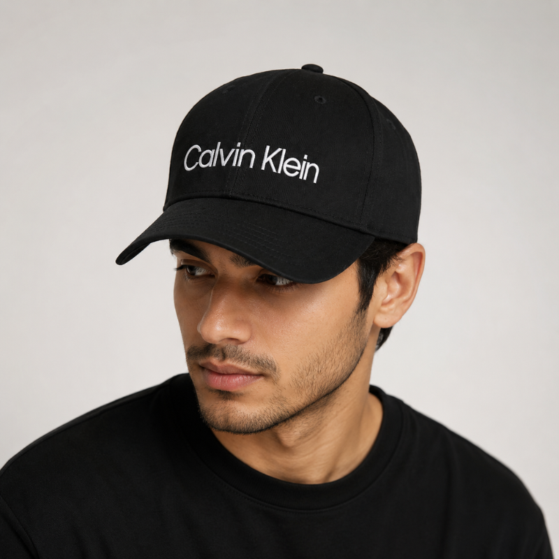 Ca_lvin Kl_ein Embroidered Black Adjustable Baseball Cap for Men & Women | Premium Cotton Casual Snapback