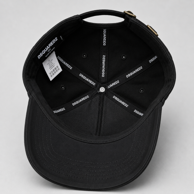M_en's_Premium Black Embroidered Baseball Cap | Adjustable Casual Sports Cap
