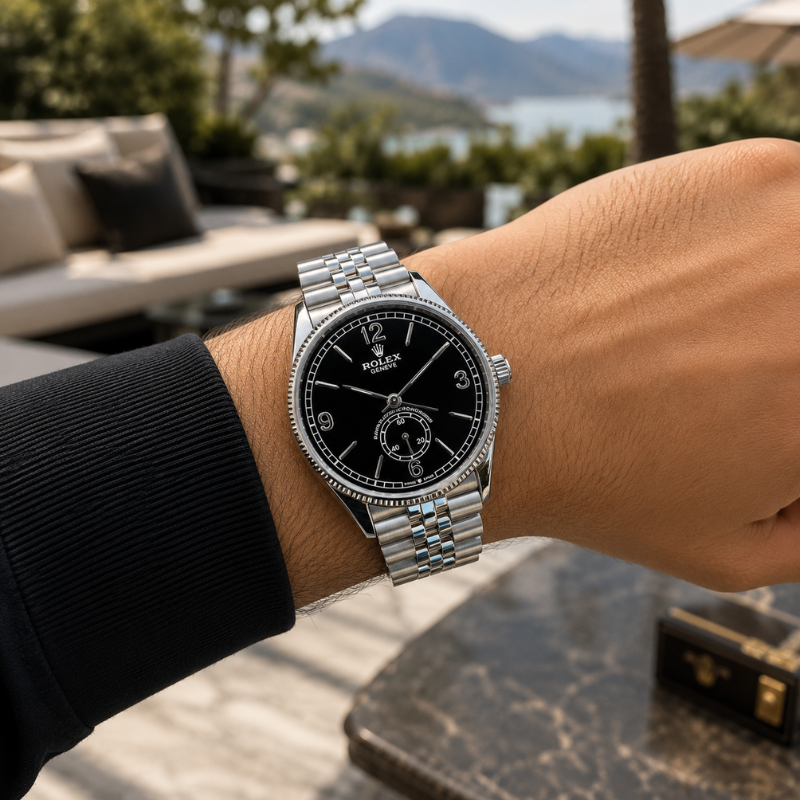Ro_lex_Luxury Silver Stainless Steel Analog Watch for Men | Premium Classic Wrist Watch