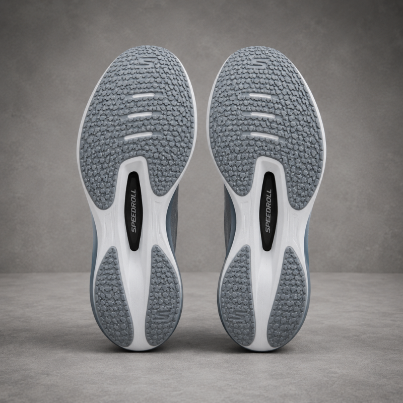 Ske_chers GoRun Hyper Burst Carbon Infused Grey Running Shoes