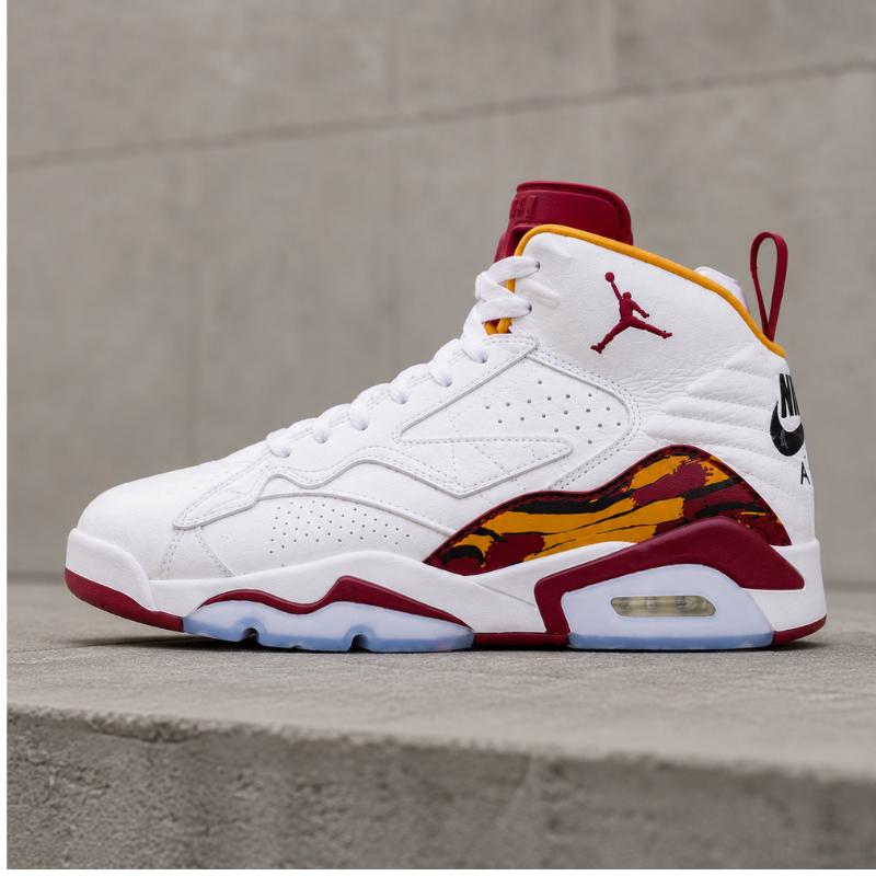 A_ir_Jor_dan 6 Retro High-Top Basketball Shoes | White/Maroon Premium Sneakers