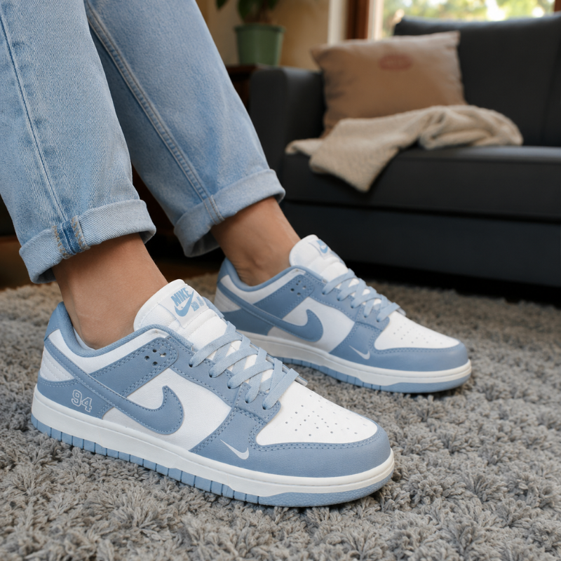 Ni_ke SB Dunk Low '94 White Blue Sneakers for Men | Premium Casual Shoes