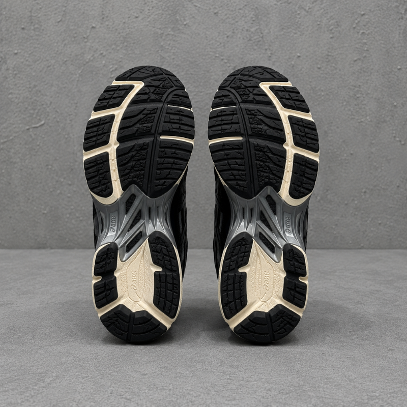 AS_ICS GEL-NYC Black Grey Premium Running Shoes for Men