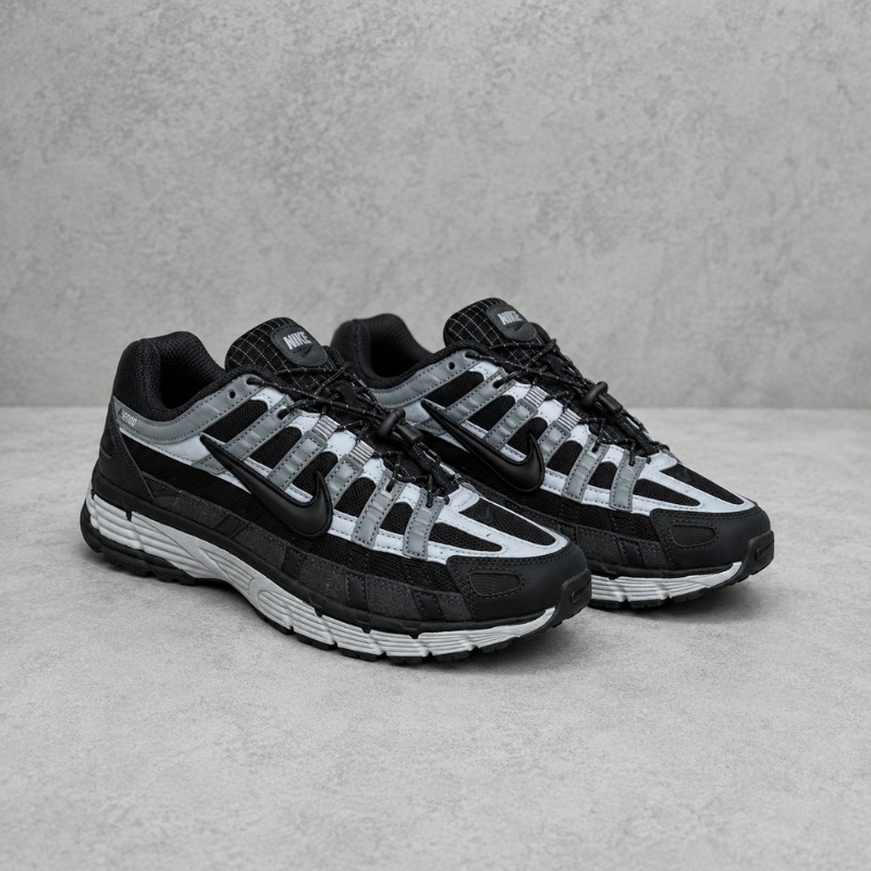Ni_ke P-6000 Black Grey Running Shoes for Men