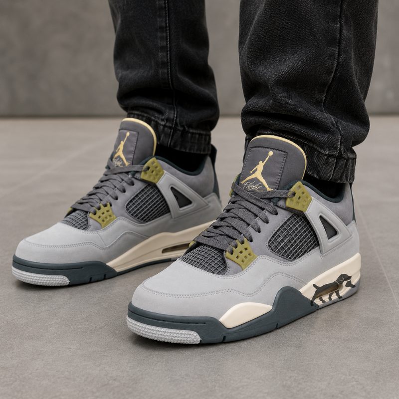 A_ir Jor_dan 4 Cool Grey Sneakers for Men
