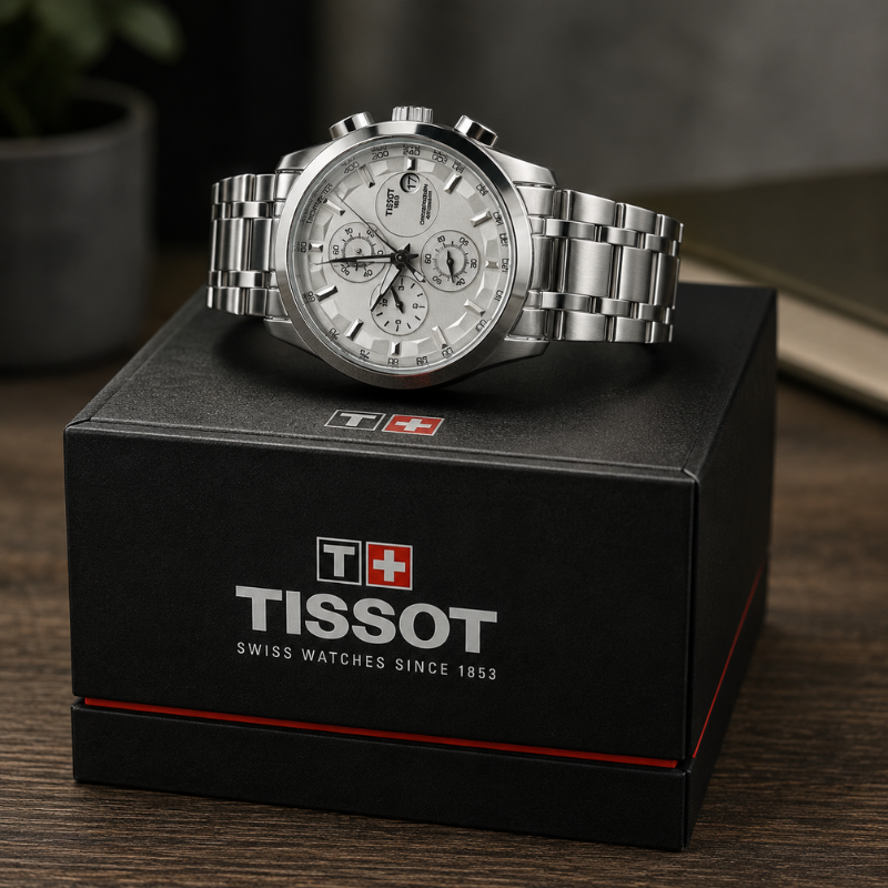 Tis_sot 1853 Silver Chronograph Stainless Steel Men's Watch