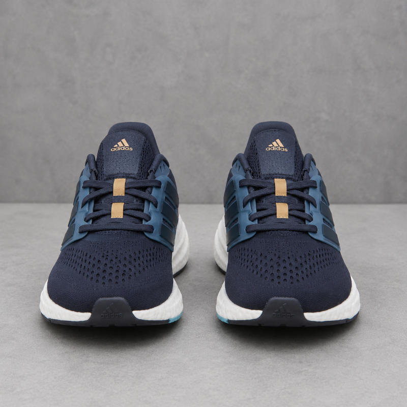 Adi_das Men's Navy Blue Running Shoes with Cushioned Boost Sole