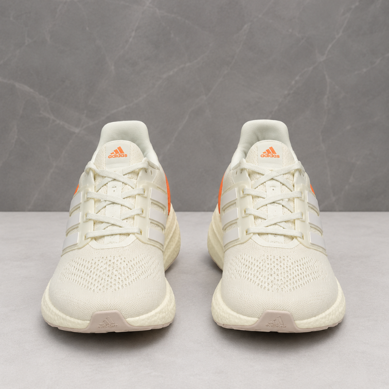 Adi_das Men's Off-White Running Shoes with Boost Cushion Sole