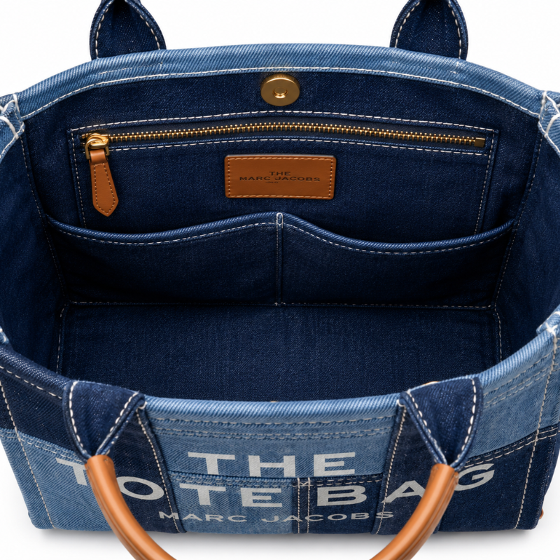 Pre_mium Denim Tote Bag for Women | Large Capacity Canvas Shoulder Handbag | Blue