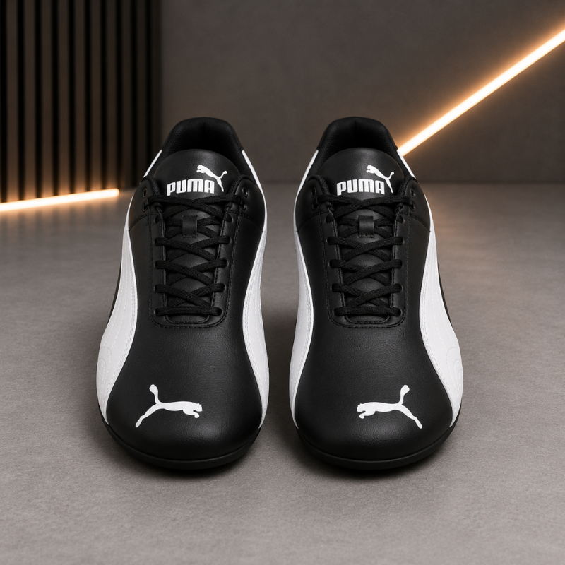 Pu_ma x Fer_rari Black Motorsport Sneakers – Premium Men's Casual Shoes