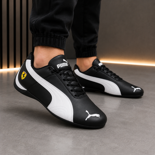 Pu_ma x Fer_rari Black Motorsport Sneakers – Premium Men's Casual Shoes