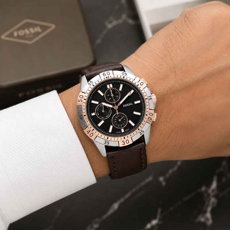 Tis_sot Men's Black Chronograph Analog Watch | Black Silicone Strap | Tachymeter Bezel | Quartz Movement | Premium Sports Wrist Watch