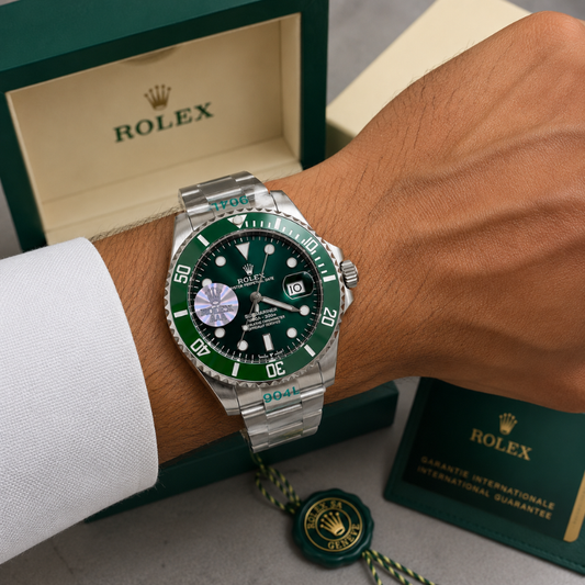 Ro_lex Submariner Men's Green Dial Stainless Steel Automatic Luxury Watch