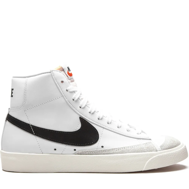 Ni_ke_Blazer Mid '77 White Black Classic Sneakers