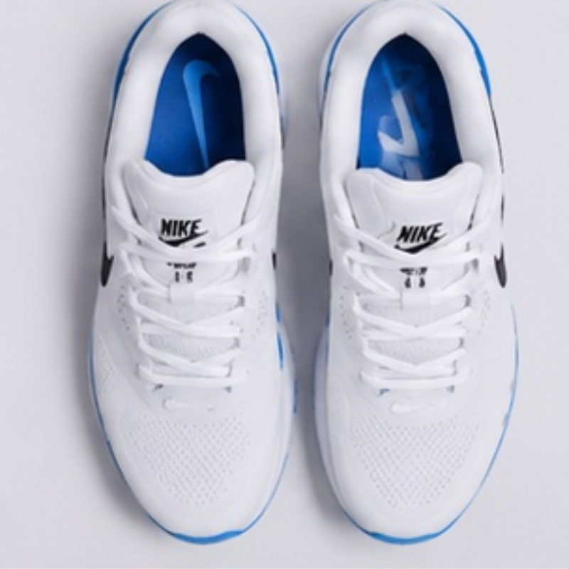 Ni_ke_Air Zoom White Blue Running Shoes