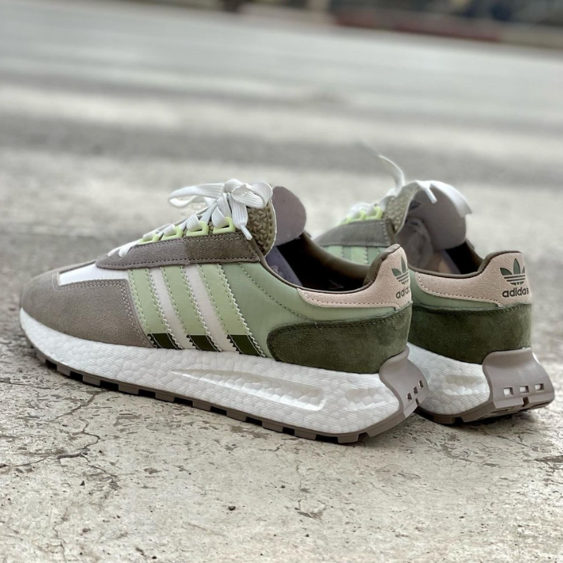 Adi_das Ret_rorun Green Grey Lifestyle Sneakers