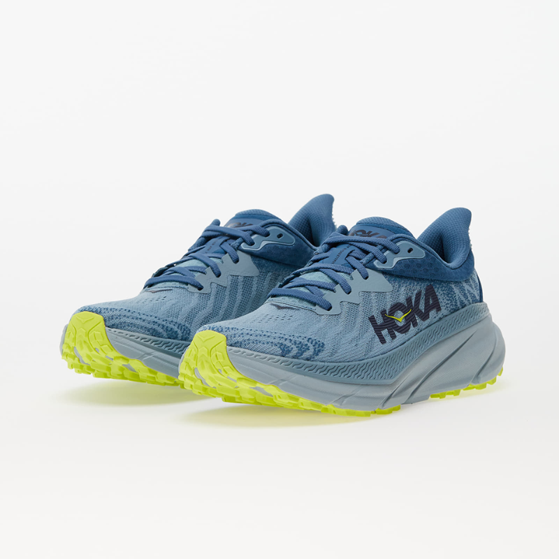 HO_KA _Mach 6_Running Shoes – Sky Blue / Lime Green