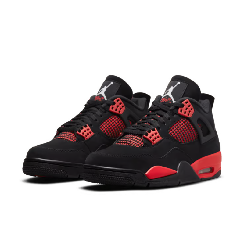 A_ir_Jordan 4 Retro Bred Reimagined – Black Red Edition