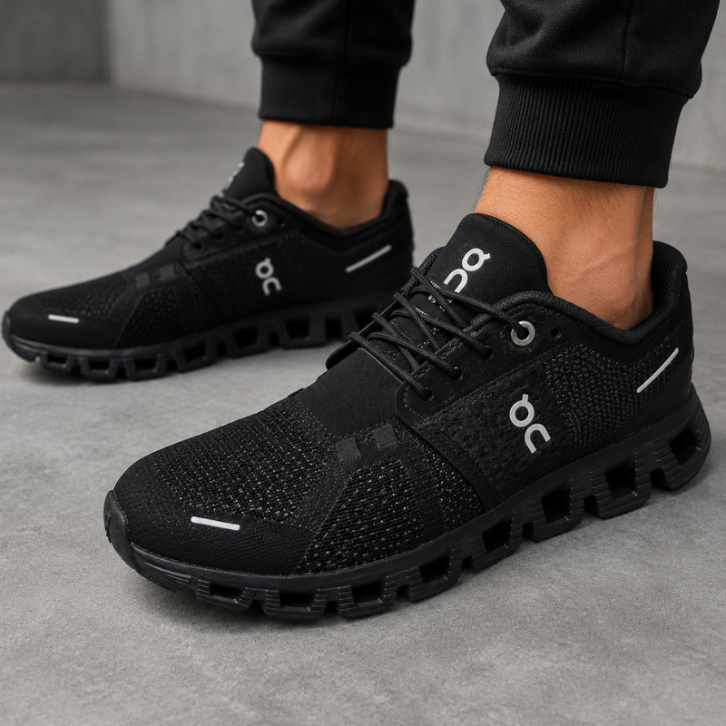 On_Cloud X Black Performance Running Shoes