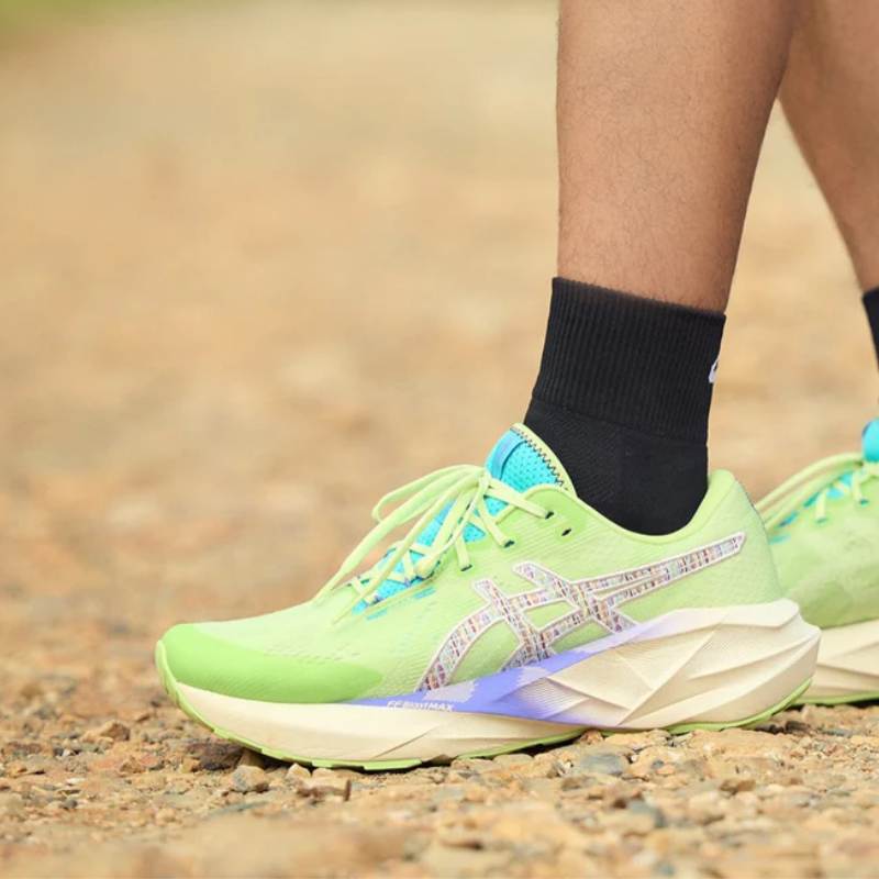 ASI_CS_Super_blast Max Running Shoes – Lime Green/Purple