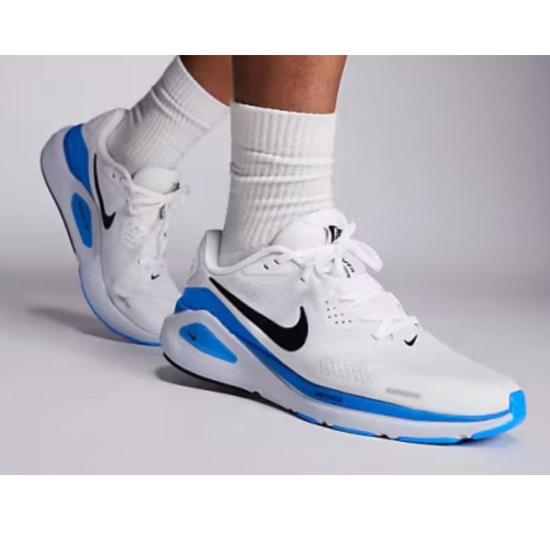 Ni_ke_Air Zoom White Blue Running Shoes