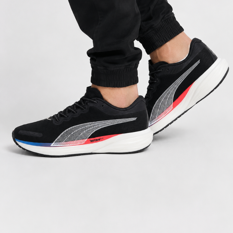 Pu_ma_Nitro Lite Black Running Shoes