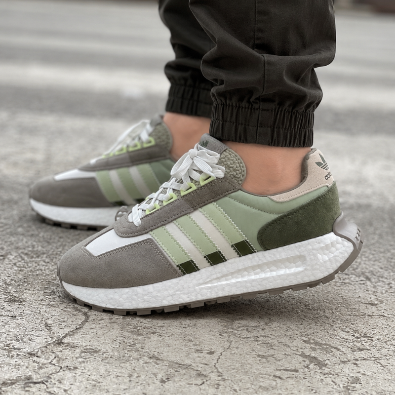 Adi_das Ret_rorun Green Grey Lifestyle Sneakers
