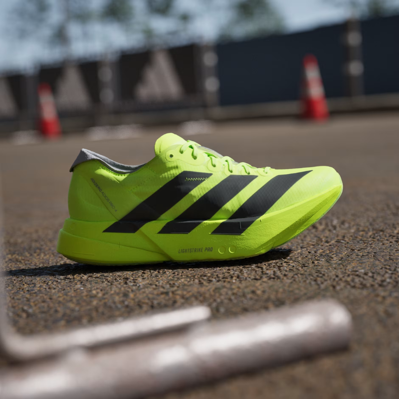 Adi_das Adizero Adios Pro 4 Breathable Low-Top Casual Running Shoes for men Green Black