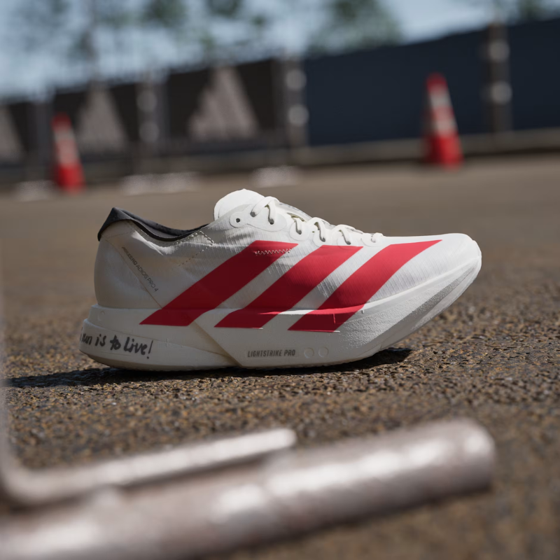 Adi_das Adizero Adios Pro 4 Off-White Berry Scarlet