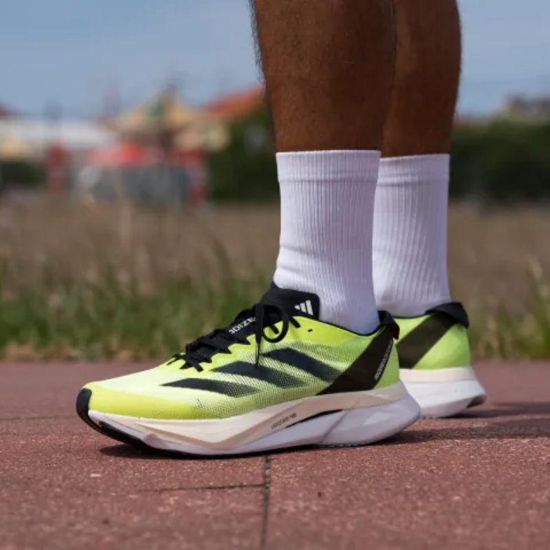 Adi_das adizero Boston 12 Lucid Lemon Cloud White