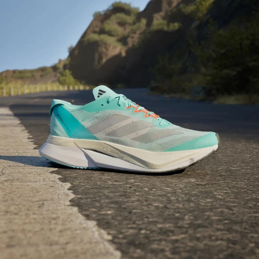 Adi_das adizero Boston 12 Flash Aqua Silver Metallic