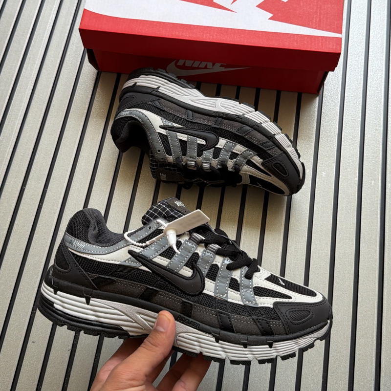 Ni_ke P-6000 Black Grey – Retro Running Inspired Lifestyle Sneakers  Key Features: