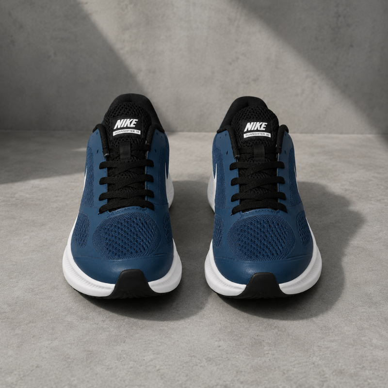 Ni_ke Air Downshifter 10 Men's Running Shoes | Lightweight Mesh Sports Sneakers | Blue/White