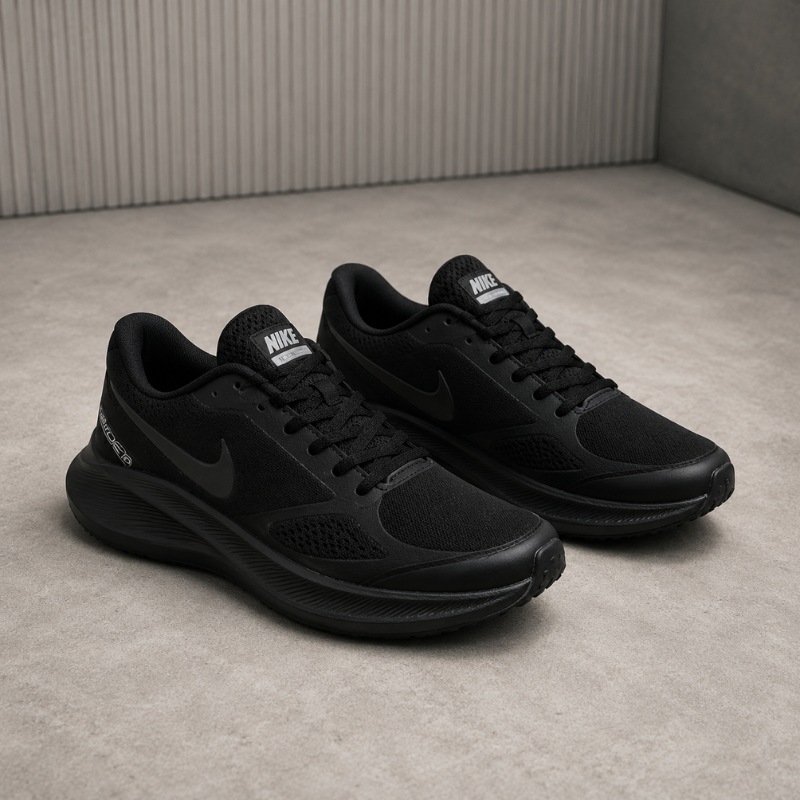 Ni_ke Air Downshifter 10 Men's Running Shoes | All Black Lightweight Sports Sneakers | Comfortable Daily Running Shoes