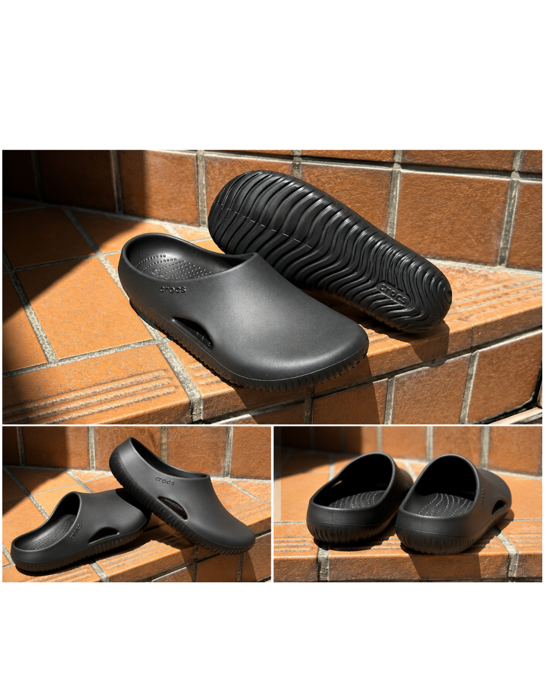 Me_n's Light_weight EVA Clogs – Comfortable Slip-On Casual Garden Clogs (Black)