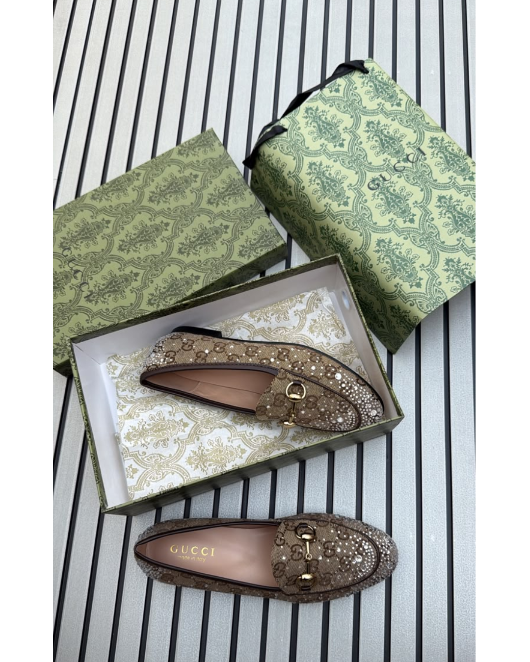 Prem_ium Bei_ge Embel_lished Horsebit Loafers for Women – Elegant Slip-On Fashion Flats