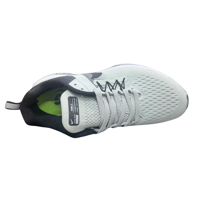 NI_KE RUN SHIELD WHITE BLACK