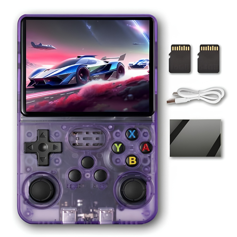 Handheld R36S Gaming Console – 4000 Games, Rechargeable Portable