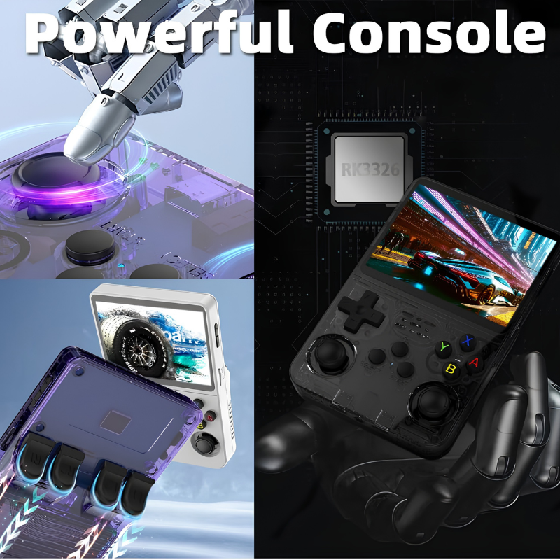 Handheld R36S Gaming Console – 4000 Games, Rechargeable Portable