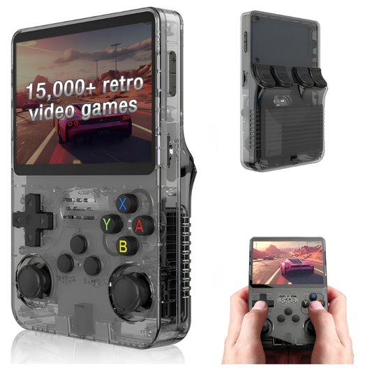 Handheld R36S Gaming Console – 4000 Games, Rechargeable Portable