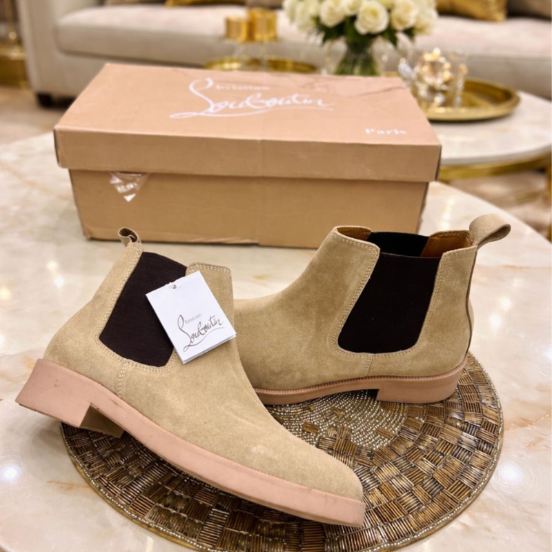 Christian Louboutin Chelsea Boots – Premium Luxury Leather Ankle Boots