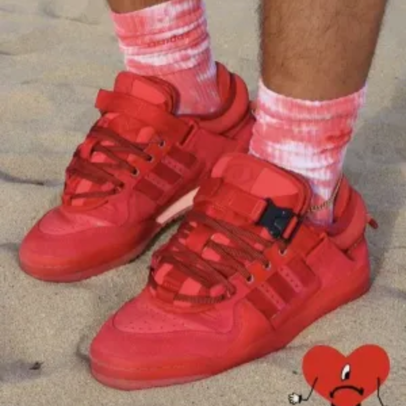 Adi_das x Bad Bunny Forum Buckle Low "Un Verano Sin Ti" (All-Red / Friends & Family Edition)