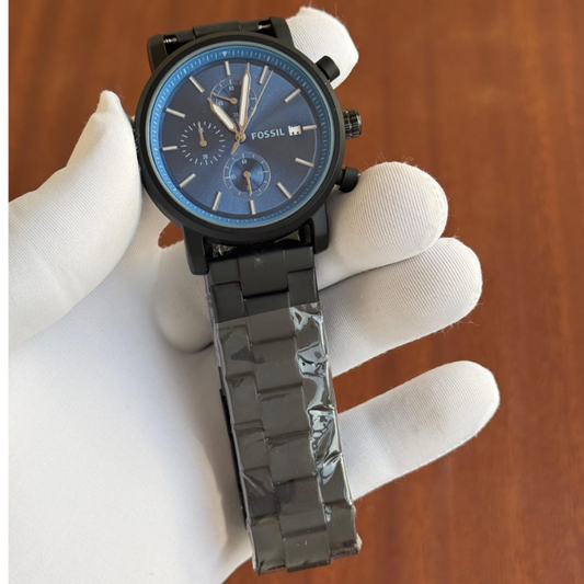 Fos_sil Black Chronograph Men's Premium Watch