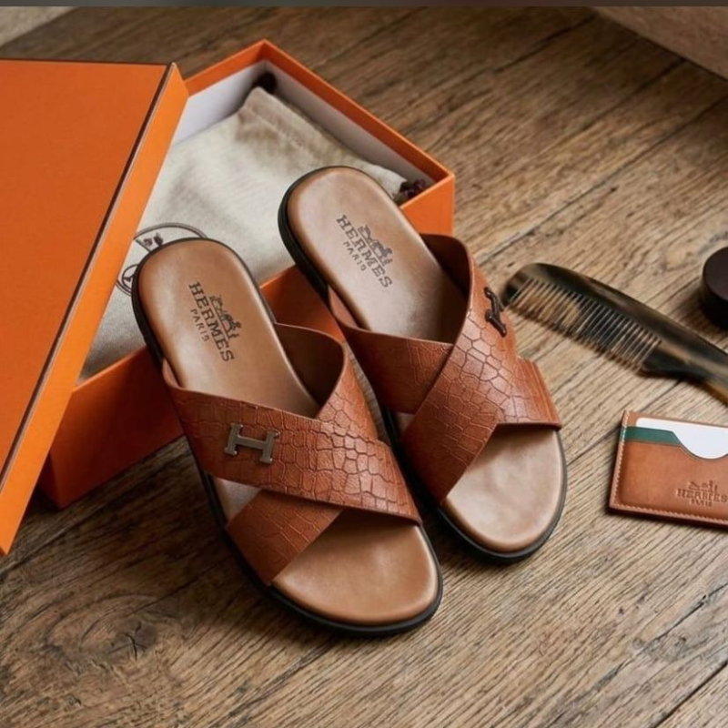 Her_mès Premium Comfort Slides – Brown Edition | In Stock