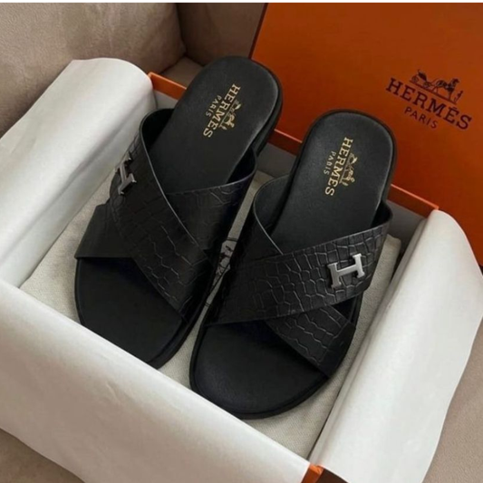 Her_mès Premium Comfort Slides – Black Edition | In Stock
