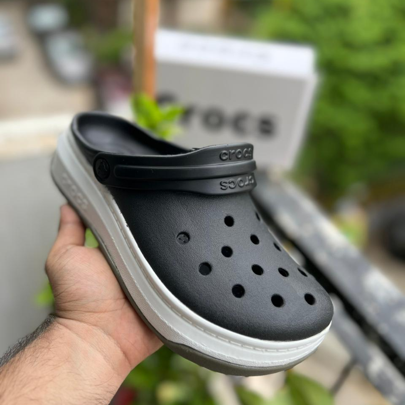 Cro_cs Full Force Clog – Black & White | High Quality | In Stock