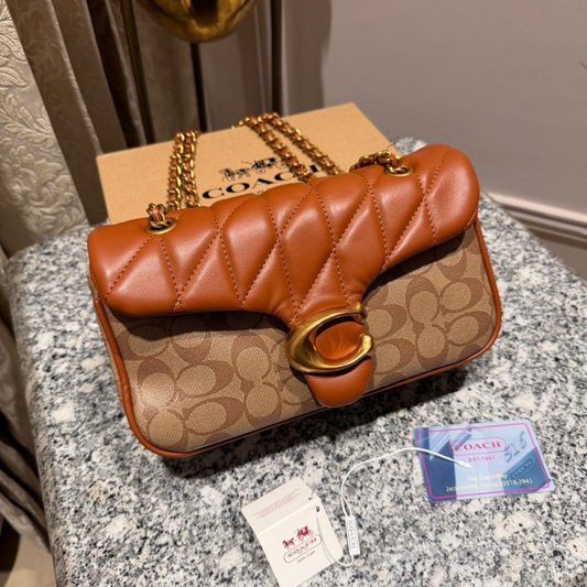 Co_ach Quilted Brown Shoulder Bag – Premium Luxury Handbag