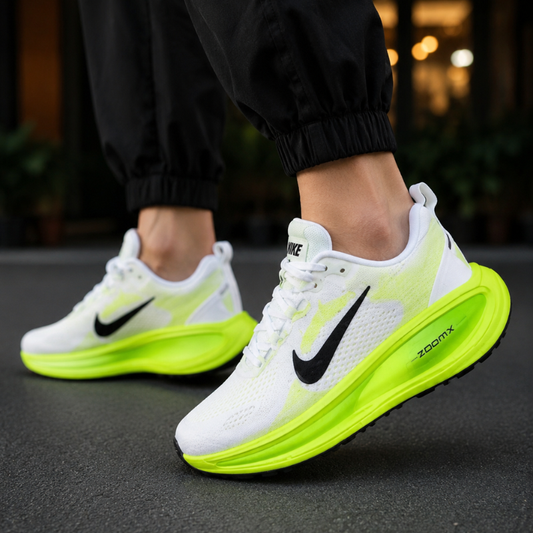 Ni_ke ZoomX Neon Green Running Shoes – White Volt Edition